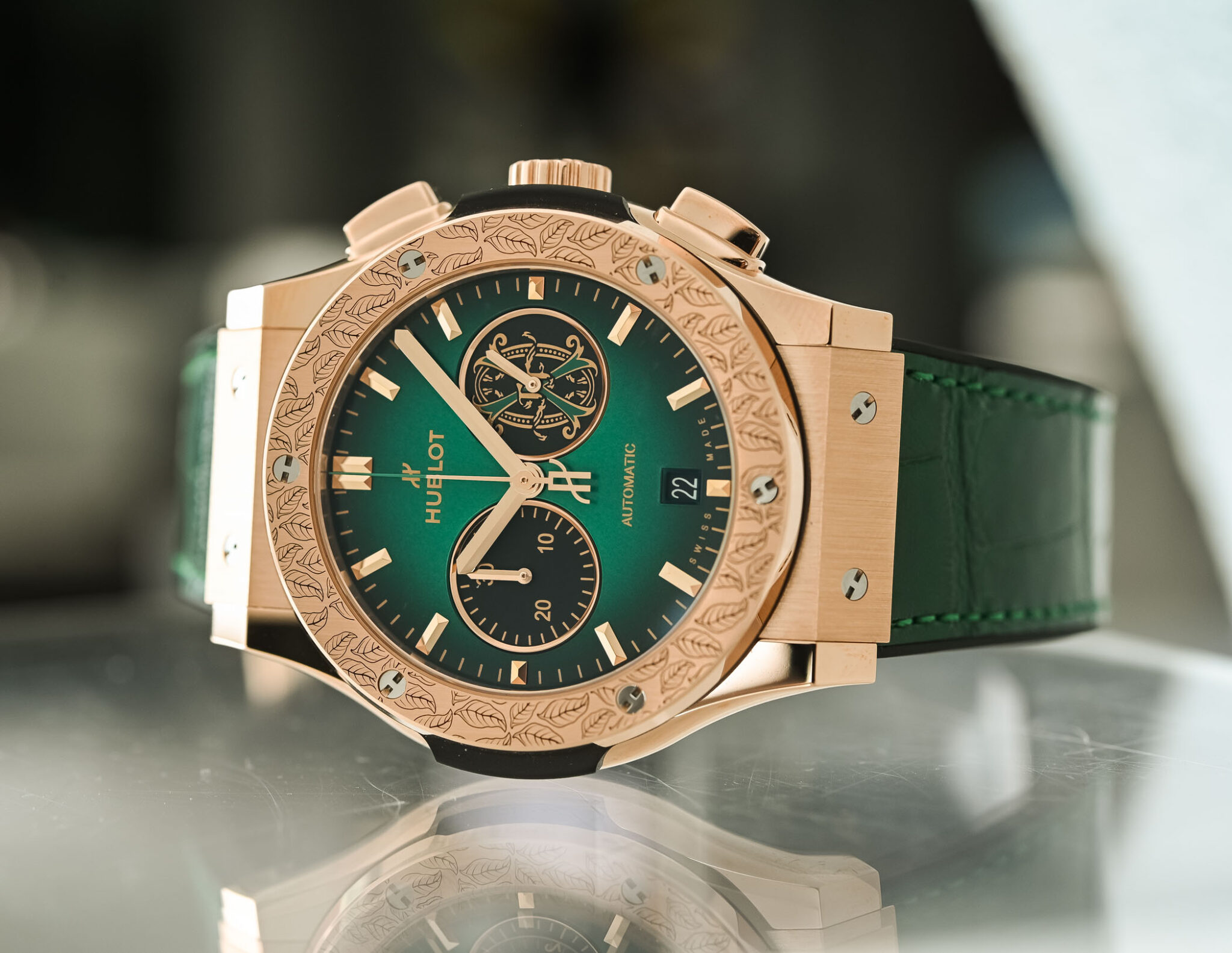 Hublot Classic Fusion Cronógrafo Arturo Fuente King Gold Imitacion Reloj Barato