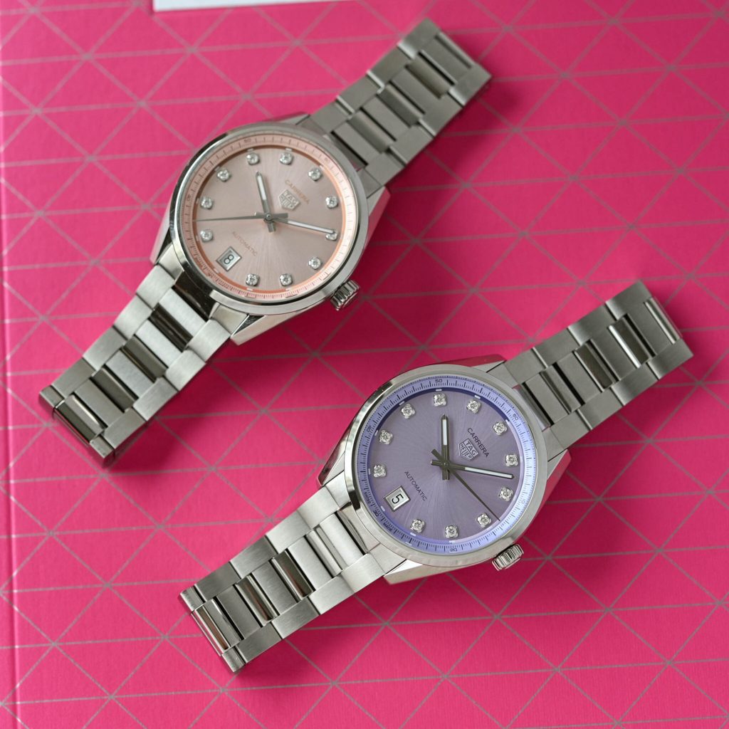 Relojes Suizos Replica TAG Heuer Carrera Date 36mm en Colores Pastel